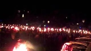 Up Helly Aa Viking Parade -- Procession Into Park