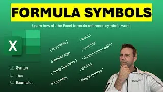 Excel Formula Cell Reference Symbols Defined