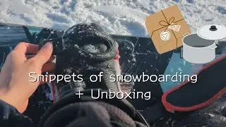 UNBOXING AND GETTING READY TO SNOWBOARD