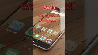 Transparent wallpaper 😱🙀
