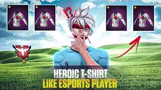 NEW CS RANK HEROIC T-SHIRT 🔥 GOD LEVEL ESPORTS PLAYER COMBO IN FREE FIRE | ORIXXAFF‼️