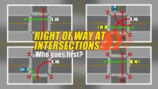 Right of Way Rules Explained: Who Goes First at Intersections? 🚦