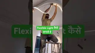 Flexible, silicon, neon light fitting sikho 100% #short #shorts @electricsciencetrick