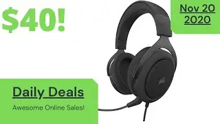 Get this Corsair Gaming Headset for $40! - Top Internet Deals - Daily Deals November 20 2020