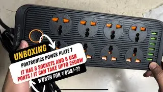 Распаковка и обзор платы расширения Portronics Power Plate 7