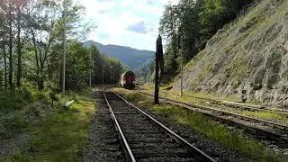 R 345 Fatra a R 952 ve stanici Harmanec Jaskyňa dne 27.7.2020
