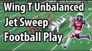 Wing T Unbalanced Jet Sweep Football Play | Youth Football Play