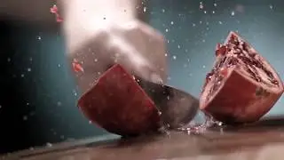Fruit Cutting Super Slow Motion
