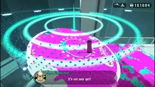 Defeating Agent 3 by pushing them off the stage!