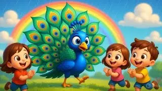NACHO RE MOR RAJAનાચો રે મોર રાજા #cartoon #morpankh song#kids rhyme hindi#kids #mornovideo
