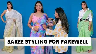Farewell Saree for Girls - College and School Farewell Saree Collection