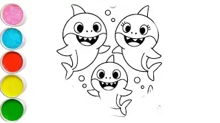  Sharks Drawing, Painting & Coloring For Kids and Toddlers_ Child Art