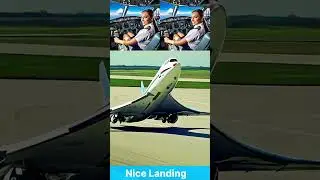 Nice Landing by female captain #aircraft #landing #aviation