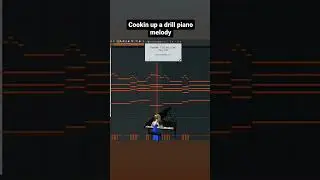 Cookin up a drill piano melody in FL Studio 21 🎹🎵 #shorts