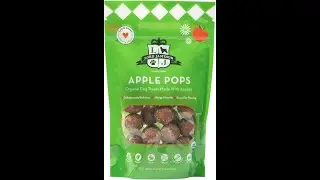 Apple Pops Soft & Chewy Certified Organic Dog Treats - Apple, Blueberry, & Cranberry