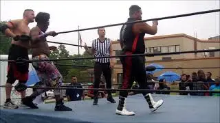 Eric St  Vaughn & D'Angelo Steele vs C-Red & Suge D (w/Special Guest Referee Ruby Soho) - 6/2015