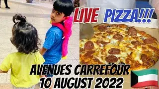 Pizza live || Avenues | avenues kuwait mall | carrefour kuwait avenues mall | pizza making live|🇰🇼
