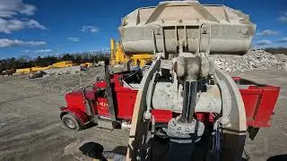 Using The Powerful Cat 972 Loading Crushed Concrete (RCM)