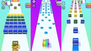 Jelly Run 2048 Merge & Split Cubes | 2 Mode Gameplay | How to Play Jelly Run Game Part-16
