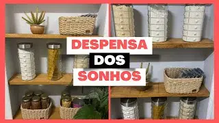 DIY como fiz minha despensa com cara de Pinterest!