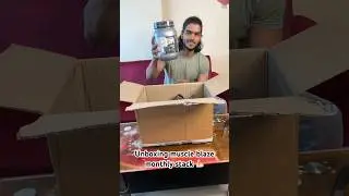 Unboxing Muscle Blaze stack 💪🏻 #shorts#fitness#gym#bodybuilding