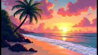 Relaxing Tropical Beach Sunset | Soothing Waves & Chill Vacation Music