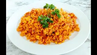 El Mejor Arroz Con Maiz & Jamon Que Probaras | Locrio De Jamon & Maiz | Rice With Corn & Ham | Yummy