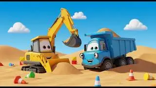 JCB Cartoon Saved The Day! 🚜 Truck Stuck in DEEP MUD &ndash; Insane JCB Truck Pull Challenge!