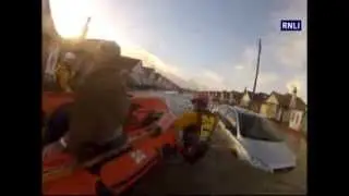 RNLI Flood Rescue Team evacuates residents in North Wales