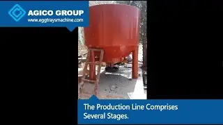 The Production Line Comprises Several Stages. #SmallEggTrayMachine