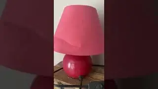 Bedside Lamp Makeover Idea DIY 😅 #shorts #diy