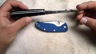 Spyderco Blue Tenacious Sprint Run