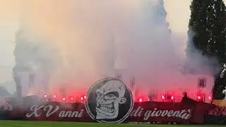 16.08.2025 FC Wohlen - FC Aarau 1:3, Intro, Choreo & Pyro 