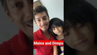 dimpu💞 and sweet💞 Maina @short #dimpu