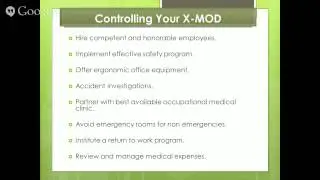 Workers Compensation XMod California