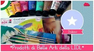 Materiali per Belle Arti LOW COST: Acrilici, tele e pennelli ECONOMICI della LIDL (Prove su strada)