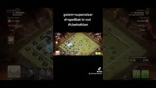 th12 attack strategy using super wizard+spellbat @ClashOfClans@itzueng-clashofclans