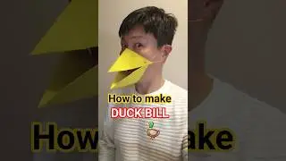 DIY Duck Mouth Paper Craft for Kids 🦆 Easy Kids Craft #craft #easycraft #duckbill #duck #viral #diy