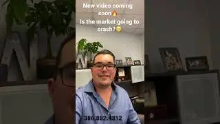 New video coming soon! Is the Florida real estate market going to crash??? Call or text 386.882.4312