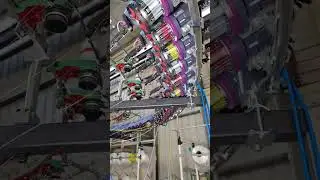 How Circular Knitting Machine Making Beautiful Carpet #factory