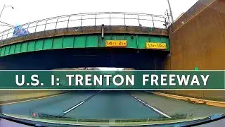 (1)  4K SPLIT SCREEN Drive on the TRENTON FREEWAY: Route 1