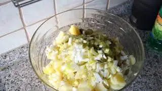 Kartoffelsalat mit Joghurt / lecker einfach/ weniger Kalorien