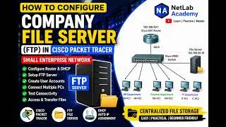 How to Configure a Company File Server FTP in Cisco Packet Tracer  | Small Enterprise Network