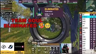 Team soul ELIMINATED 🥵 PMWI DAY 2#pubgmobile #bgmi