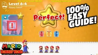 Mario Vs Donkey Kong Switch | Level 6-4 Slippery Summit Easy Guide!