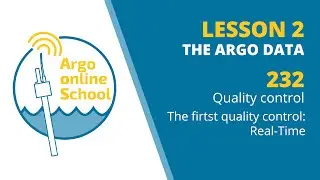 The Argo Online School 232 - The Argo data.  Quality control: The firtst quality control: Real-Time