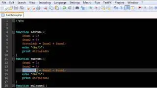 PHP Basics Tutorial 6 - Declaring and Using Functions