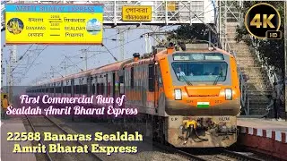 Amrit bharat for Sealdah division 😍 First commercial journey of 22588 Banaras Sealdah AB express.