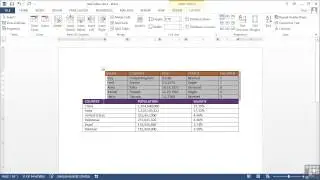 5.8 Aligning And Text Wrapping A Table In A Document