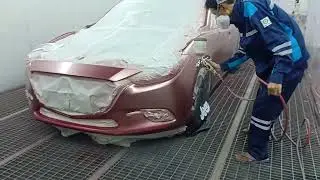 Repaint Mazda Red Candy